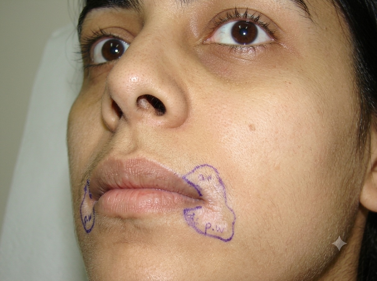 Vitiligo - before treatment